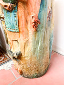 Portaombrelli in ceramica di Pucci Dipinto e Scolpito a Mano Anni 50