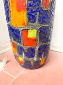 Portaombrelli in Ceramica di Albisola Dipinto a Mano Anni 70