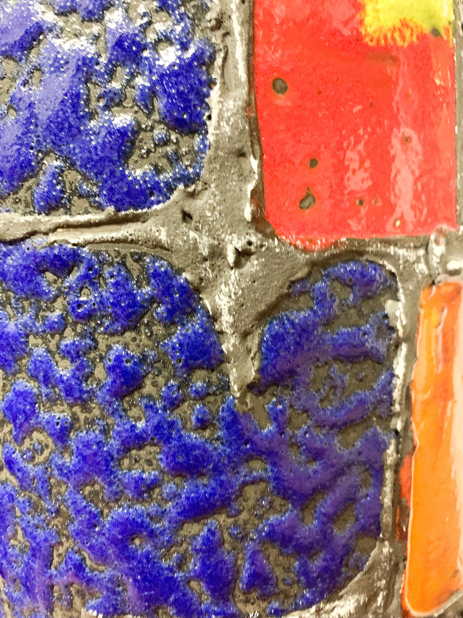 Portaombrelli in Ceramica di Albisola Dipinto a Mano Anni 70