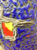 Portaombrelli in Ceramica di Albisola Dipinto a Mano Anni 70