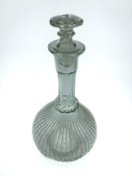 Glass Liqueur Bottle with Round Base