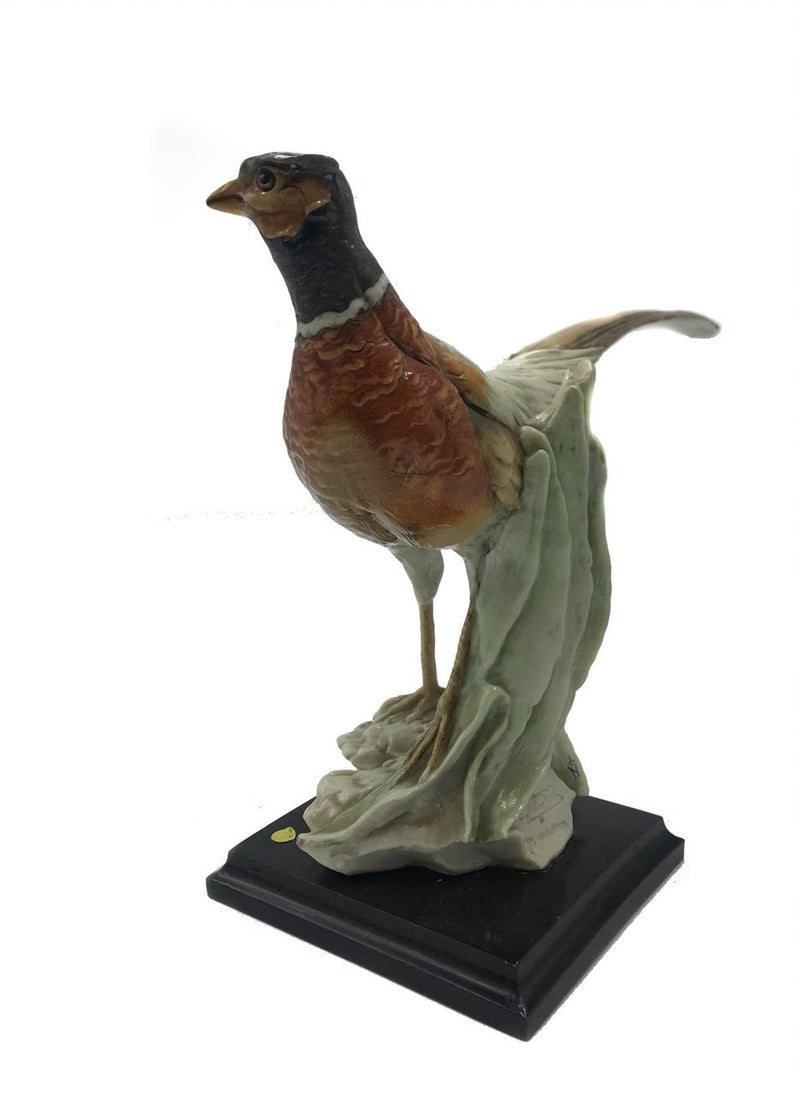 Ceramic sculpture of Pheasant by Cacciapuoti