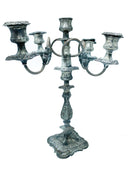 Coppia di Candelabri in Metallo Anni 50