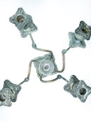 Coppia di Candelabri in Metallo Anni 50