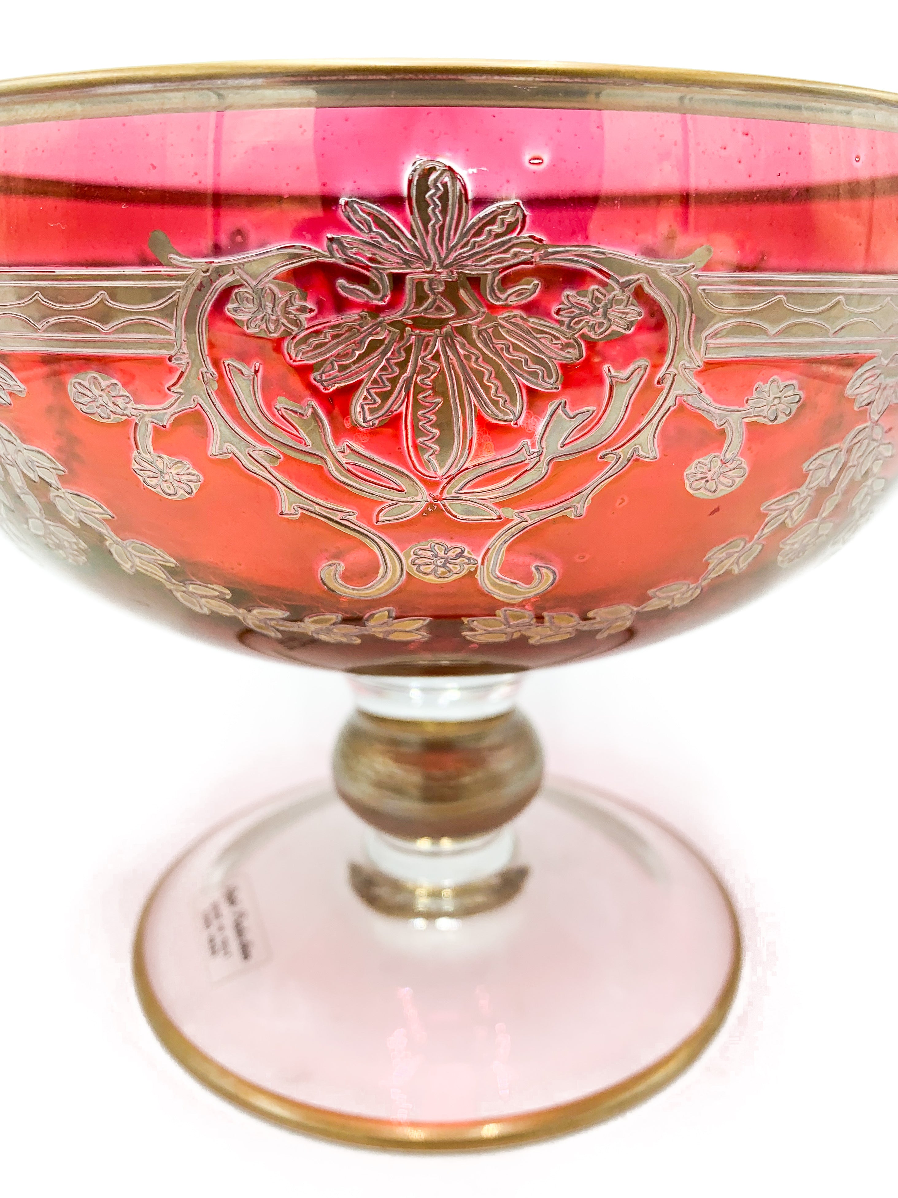 Empoli Glass Cup with 1960s Decorations