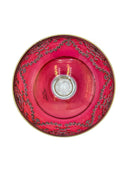 Coppa in Vetro di Empoli con Decorazioni Anni 60