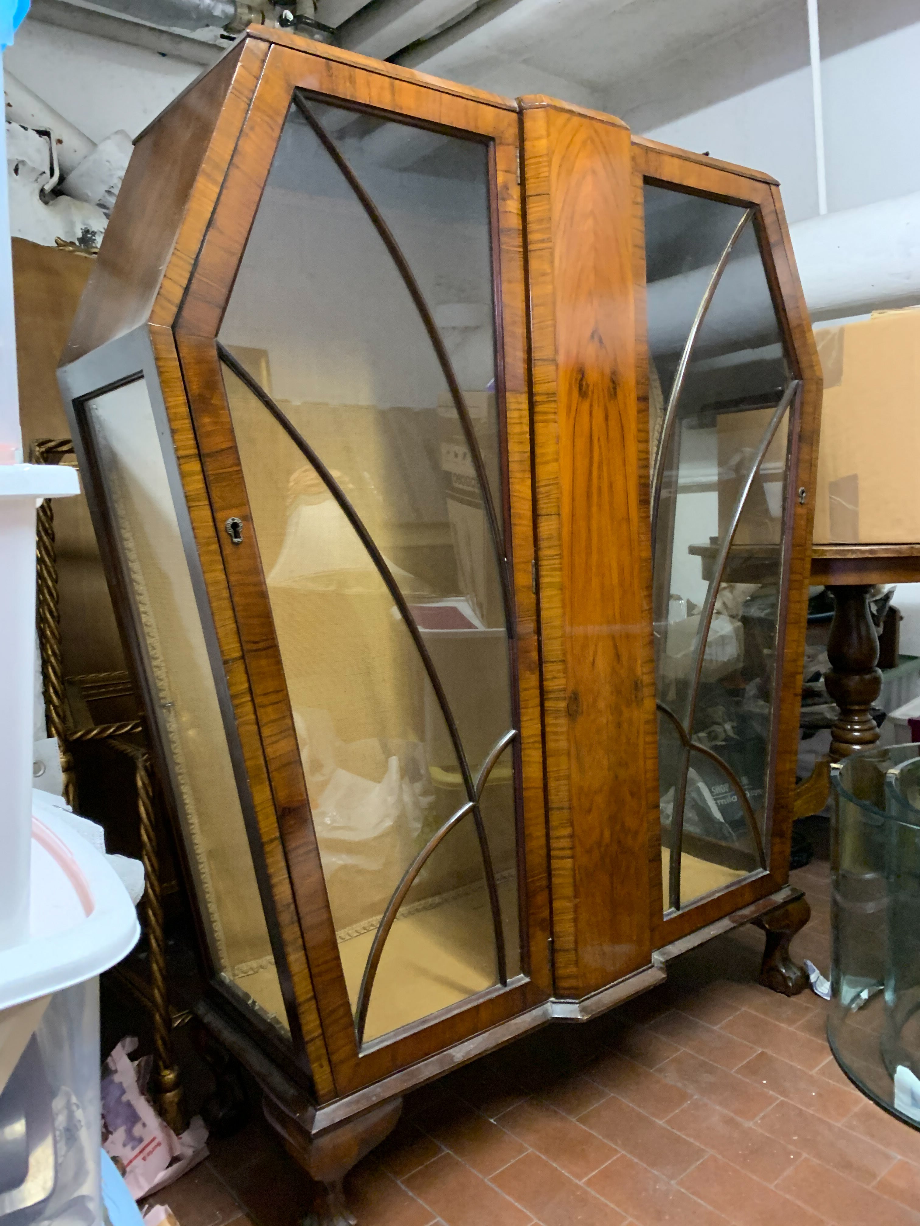 Deco Showcase Cabinet from the 40s