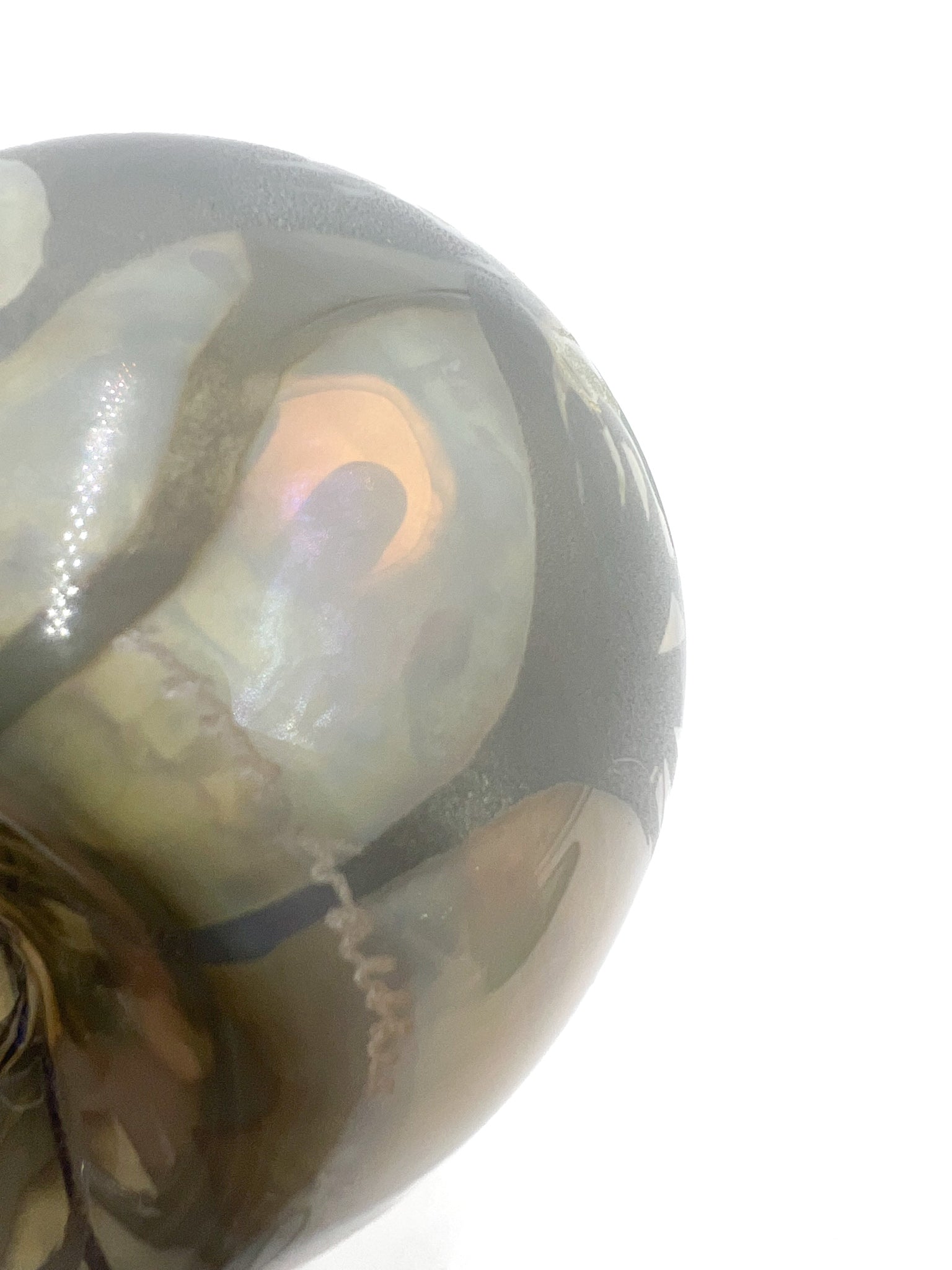 Vaso in Vetro Multicolore di Vera Walther Anni 80