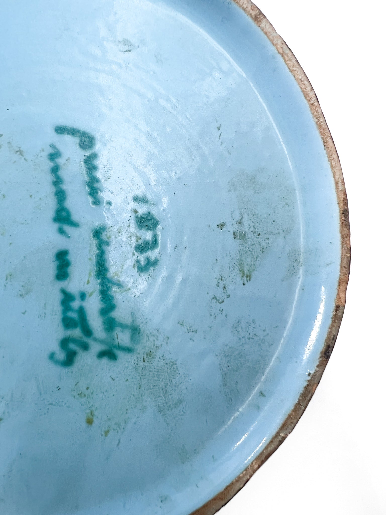 Potiche in Ceramica Azzurra e decorazioni Dorate di Pucci Umbertide Anni 50