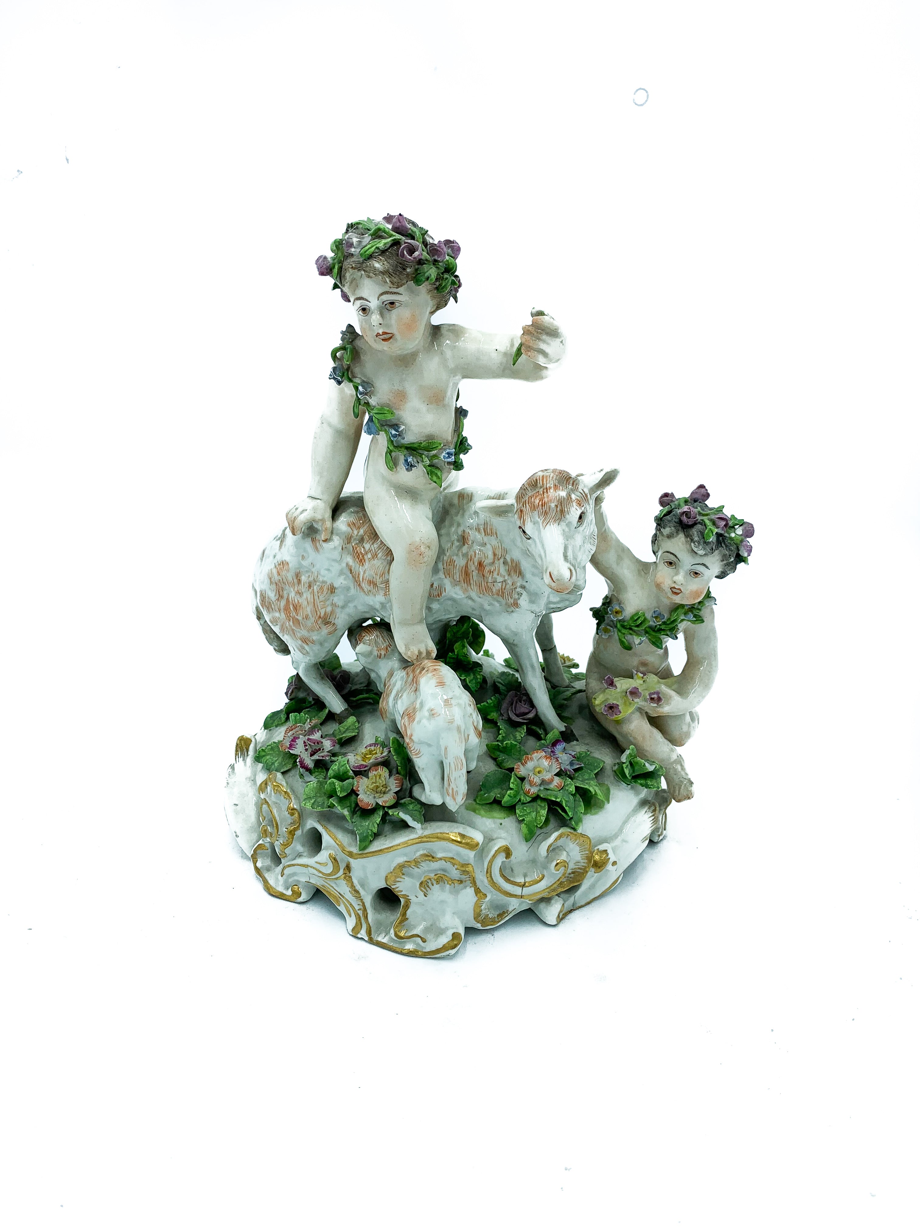 Ceramic sculpture of the Hochst Mythological Group from 1700