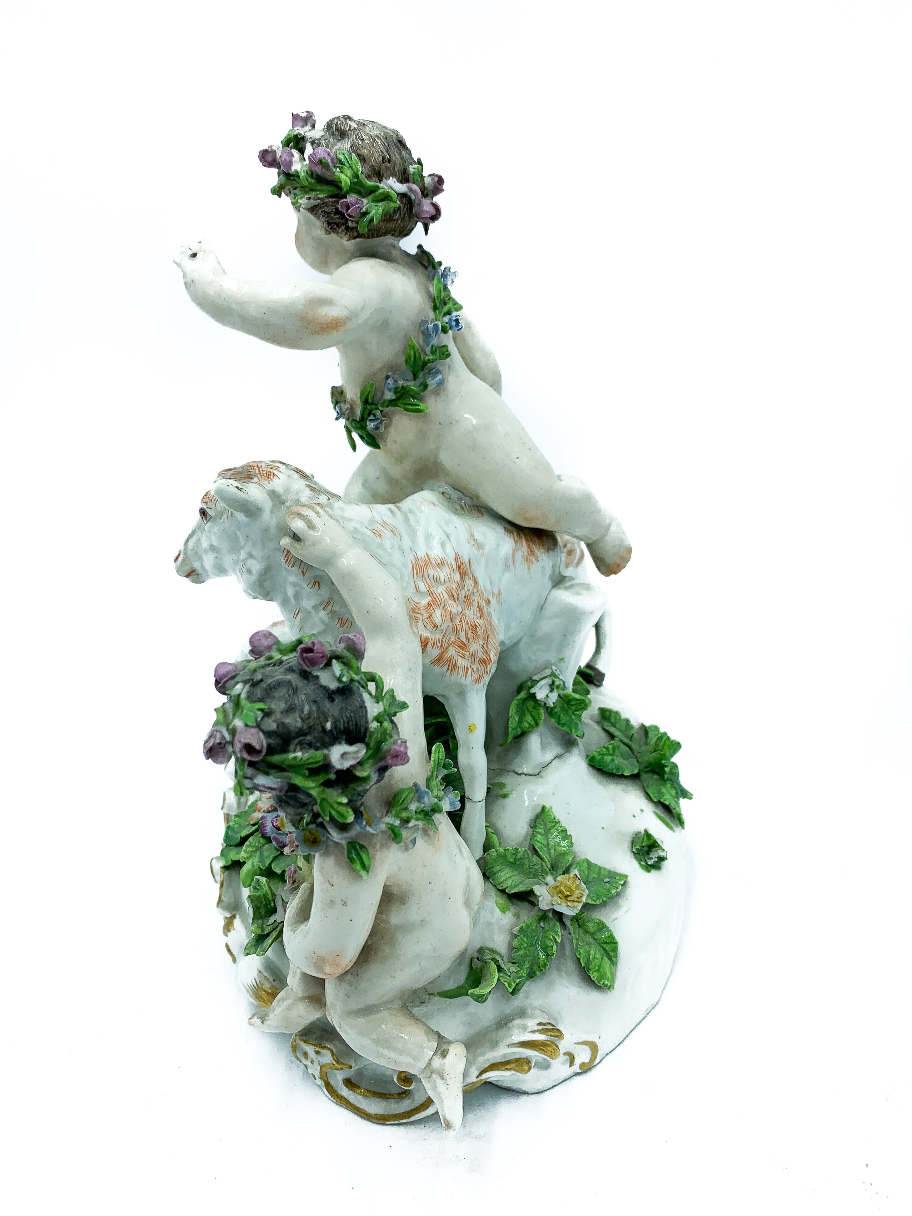 Ceramic sculpture of the Hochst Mythological Group from 1700