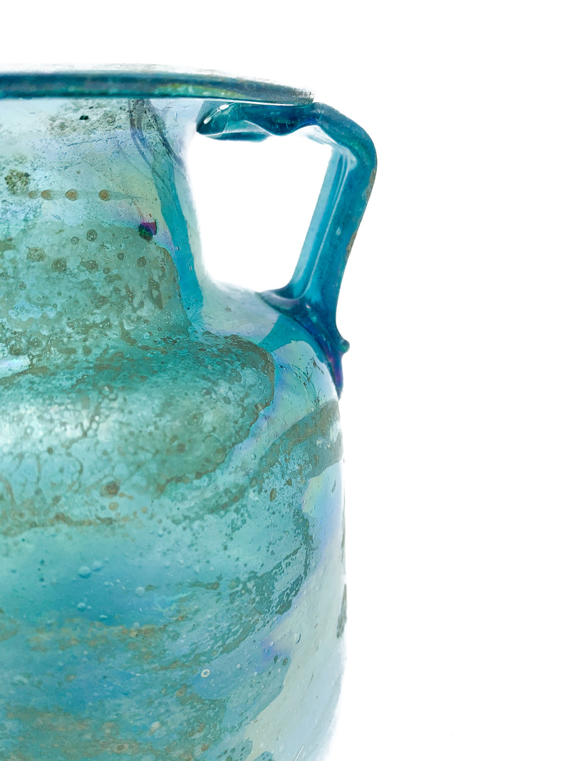 Blue Scavo glass vase from the 1930s