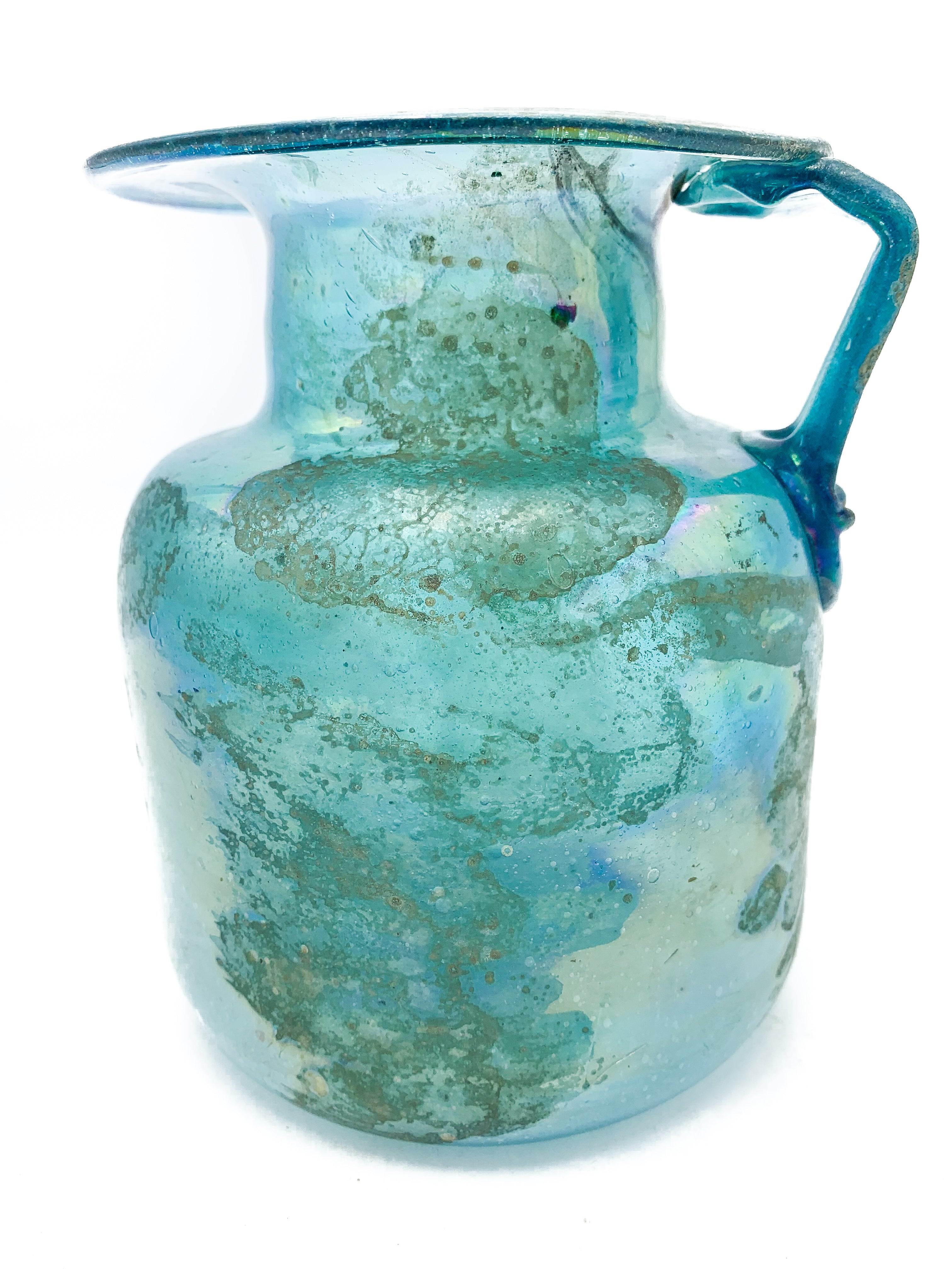 Blue Scavo glass vase from the 1930s