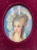 Coppia di Miniature di Dame Retouchè Anni 60