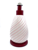 Pink Swirl Murano Glass Lamp from the 1960s