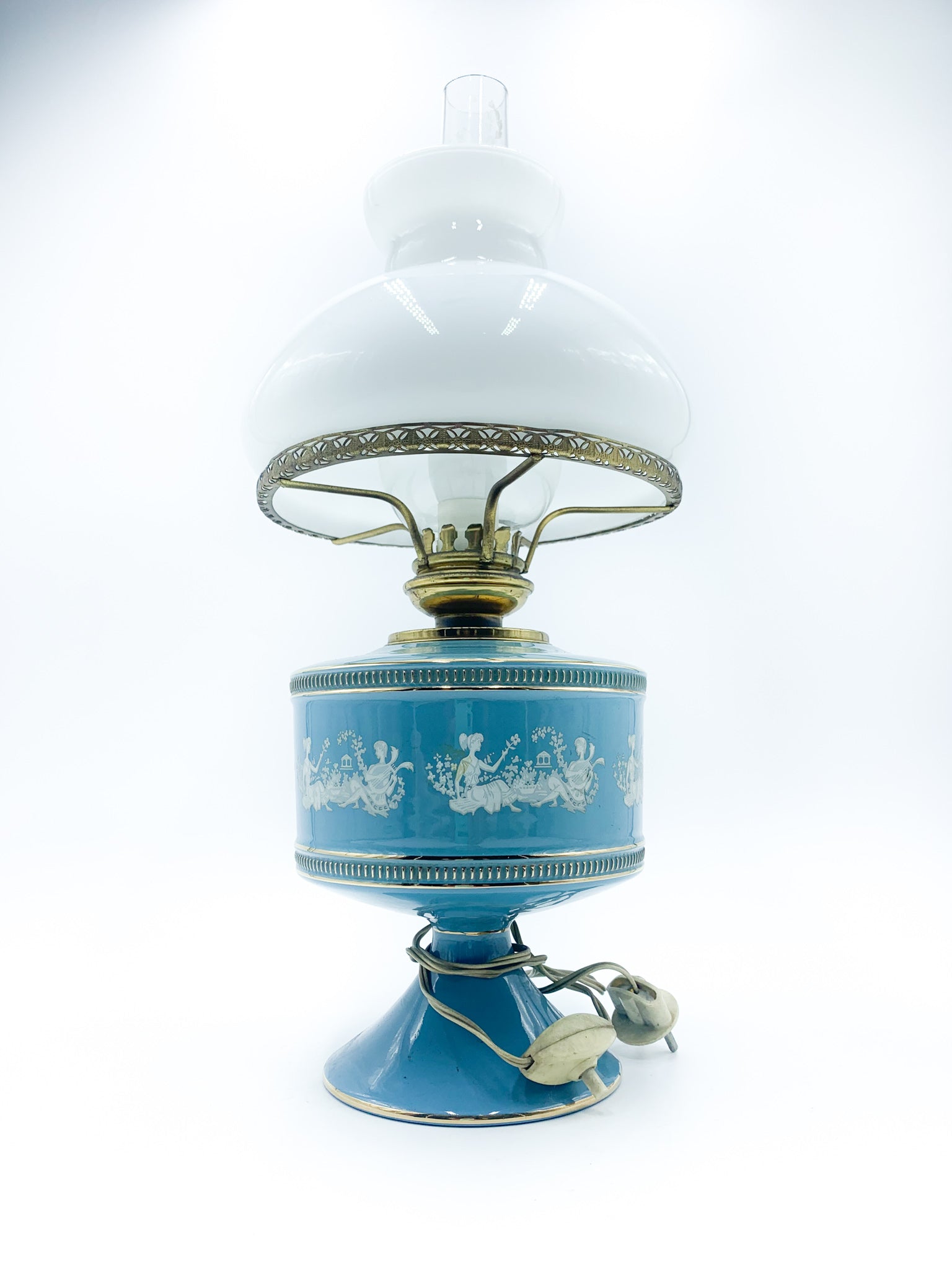 Lampada in Ceramica Smaltata di Sesto Fiorentino Anni 40