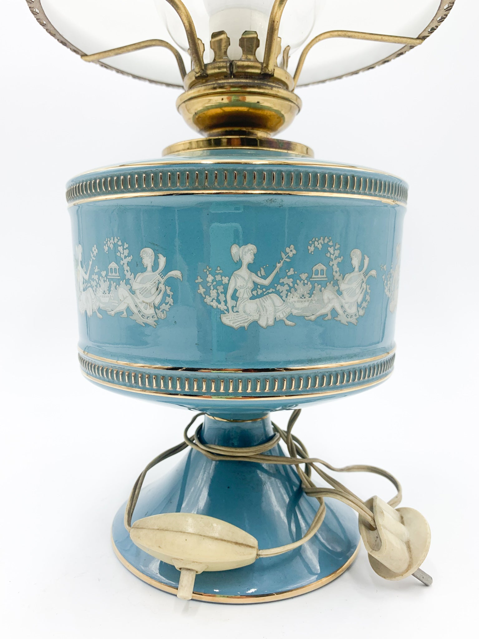 Lampada in Ceramica Smaltata di Sesto Fiorentino Anni 40