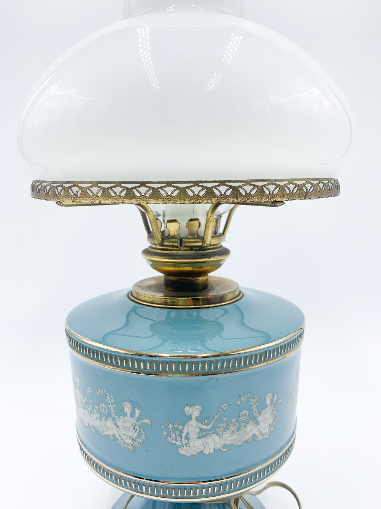 Lampada in Ceramica Smaltata di Sesto Fiorentino Anni 40