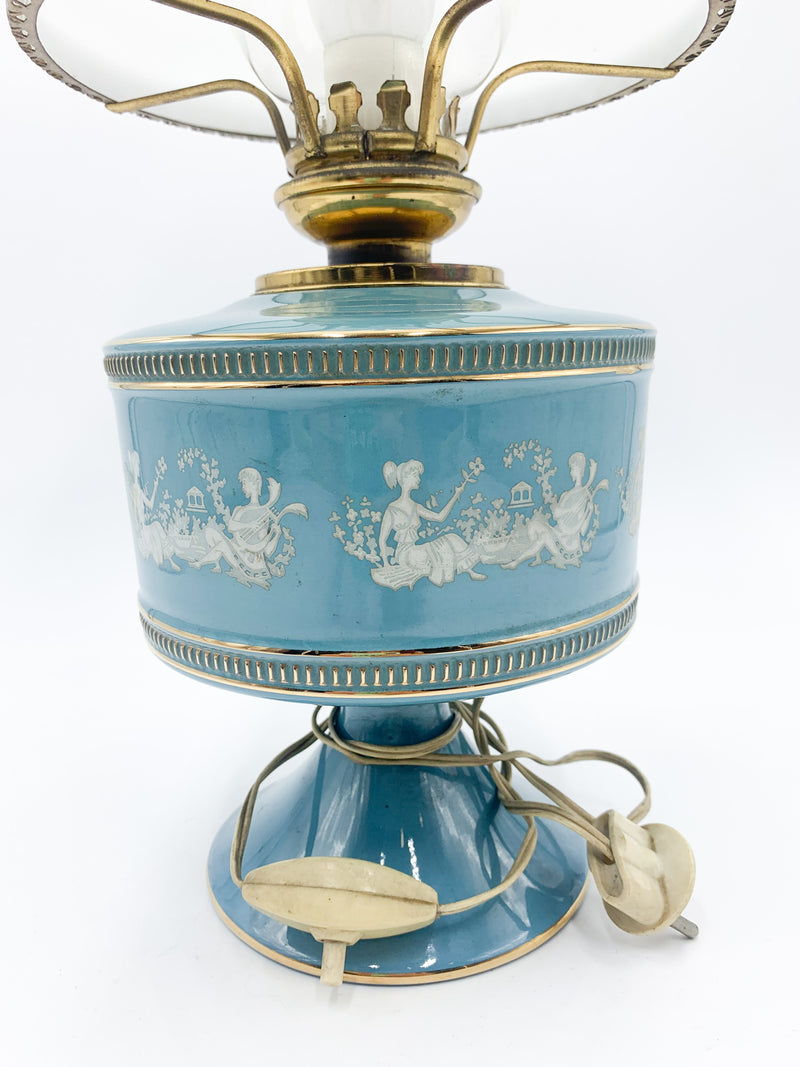 Sesto Fiorentino Glazed Ceramic Lamp from the 1940s