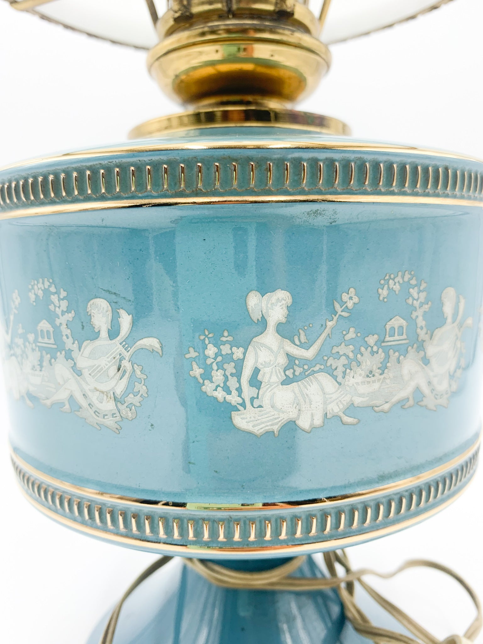 Lampada in Ceramica Smaltata di Sesto Fiorentino Anni 40