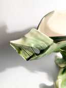 Scultura in Ceramica Francese di Dama Liberty con Portafiori Primi Novecento