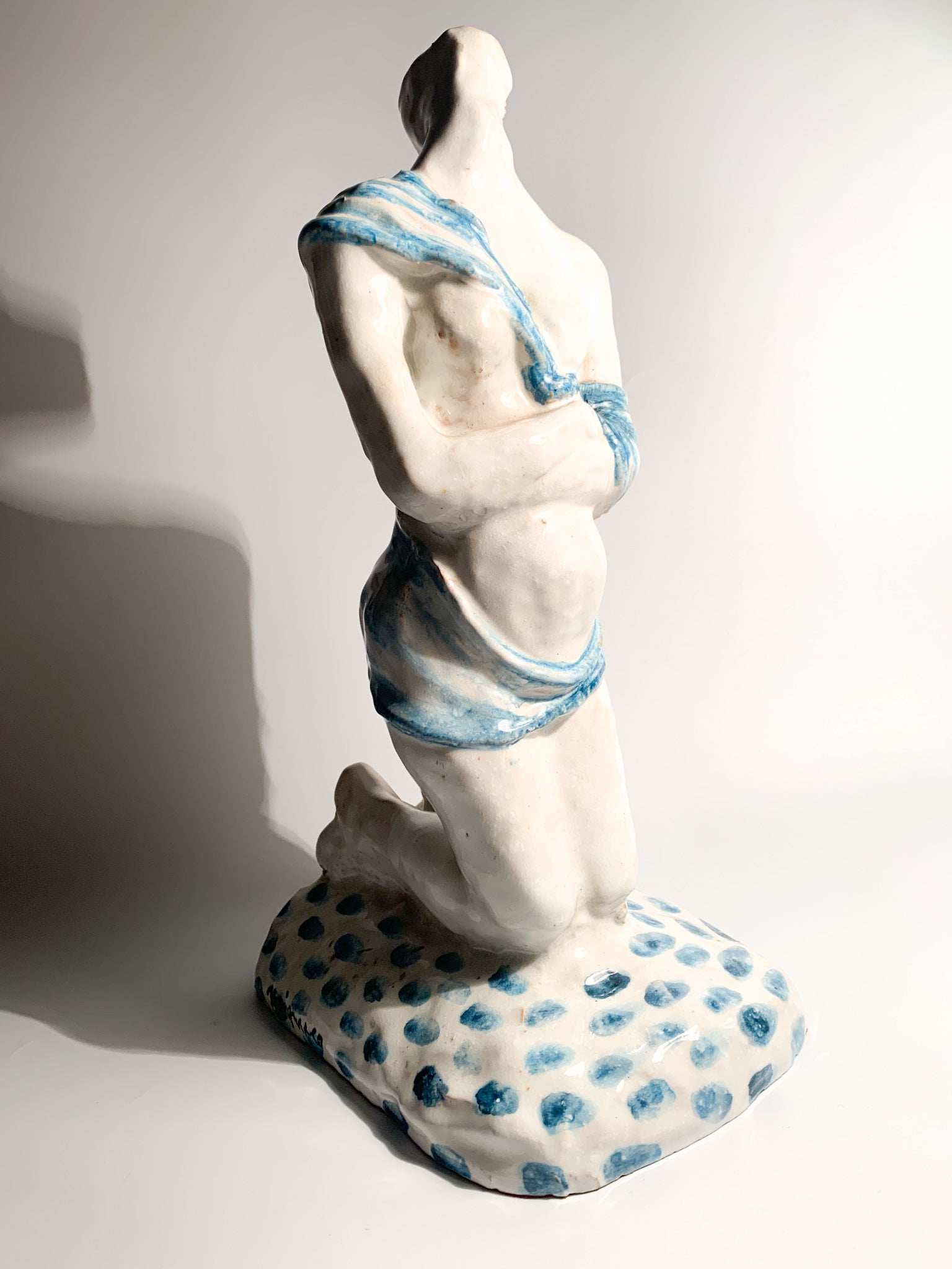 Scultura di Maternità in Ceramica di Giuseppe Migneco Anni 60