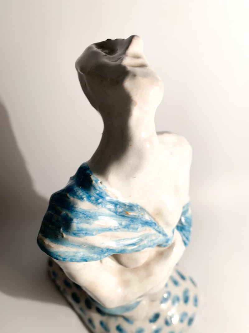 Scultura di Maternità in Ceramica di Giuseppe Migneco Anni 60