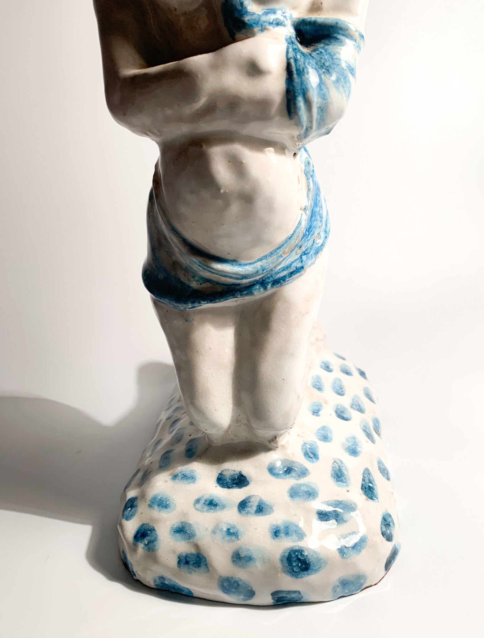 Scultura di Maternità in Ceramica di Giuseppe Migneco Anni 60