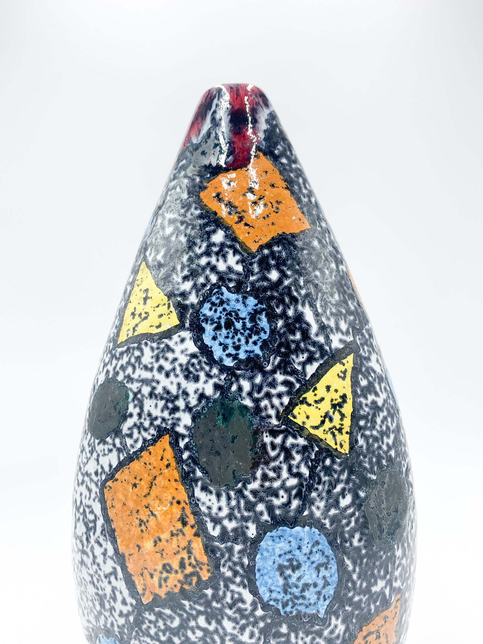 Vaso in Ceramica di Faenza di R. Rossini Anni 70