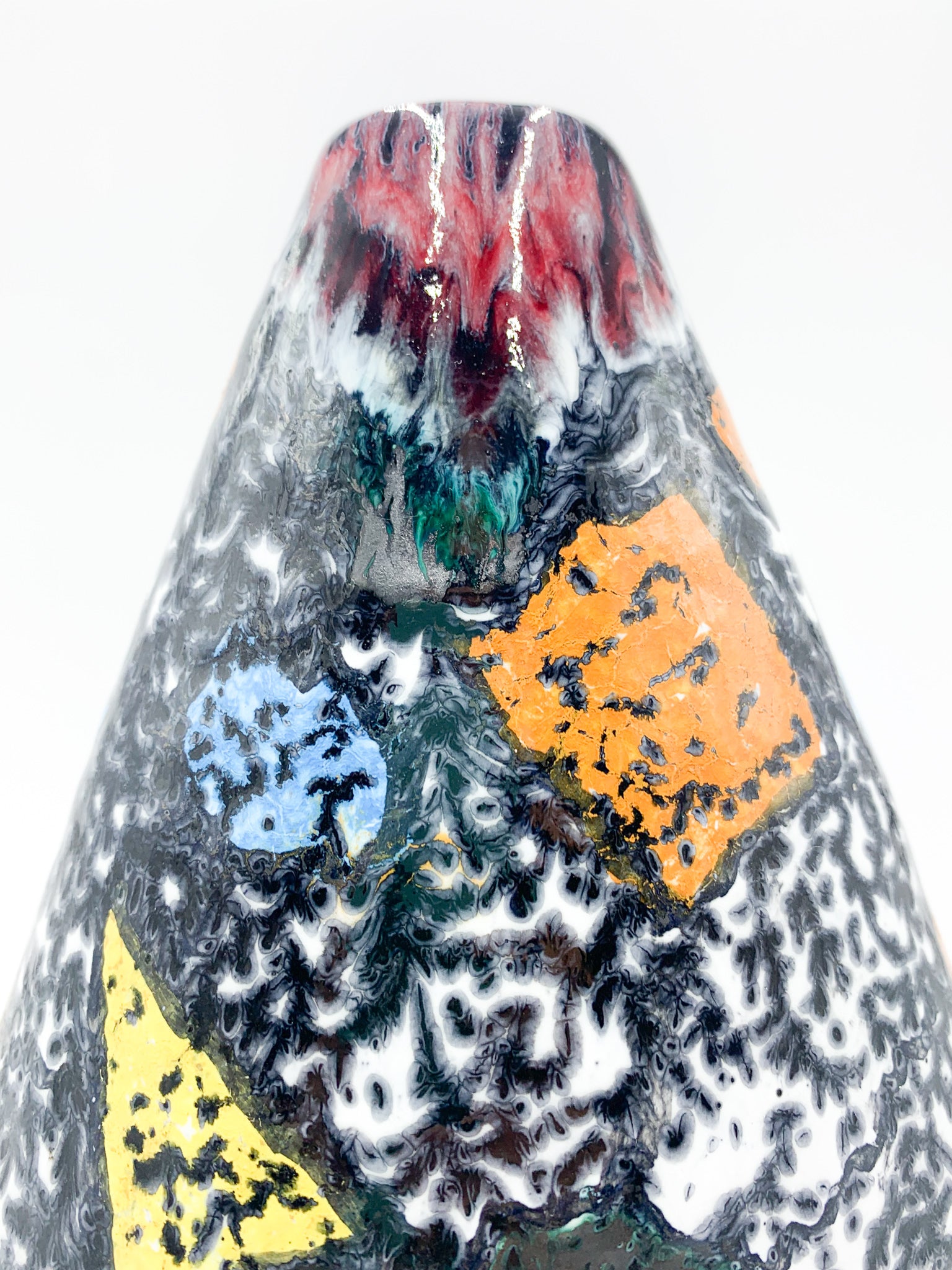 Vaso in Ceramica di Faenza di R. Rossini Anni 70