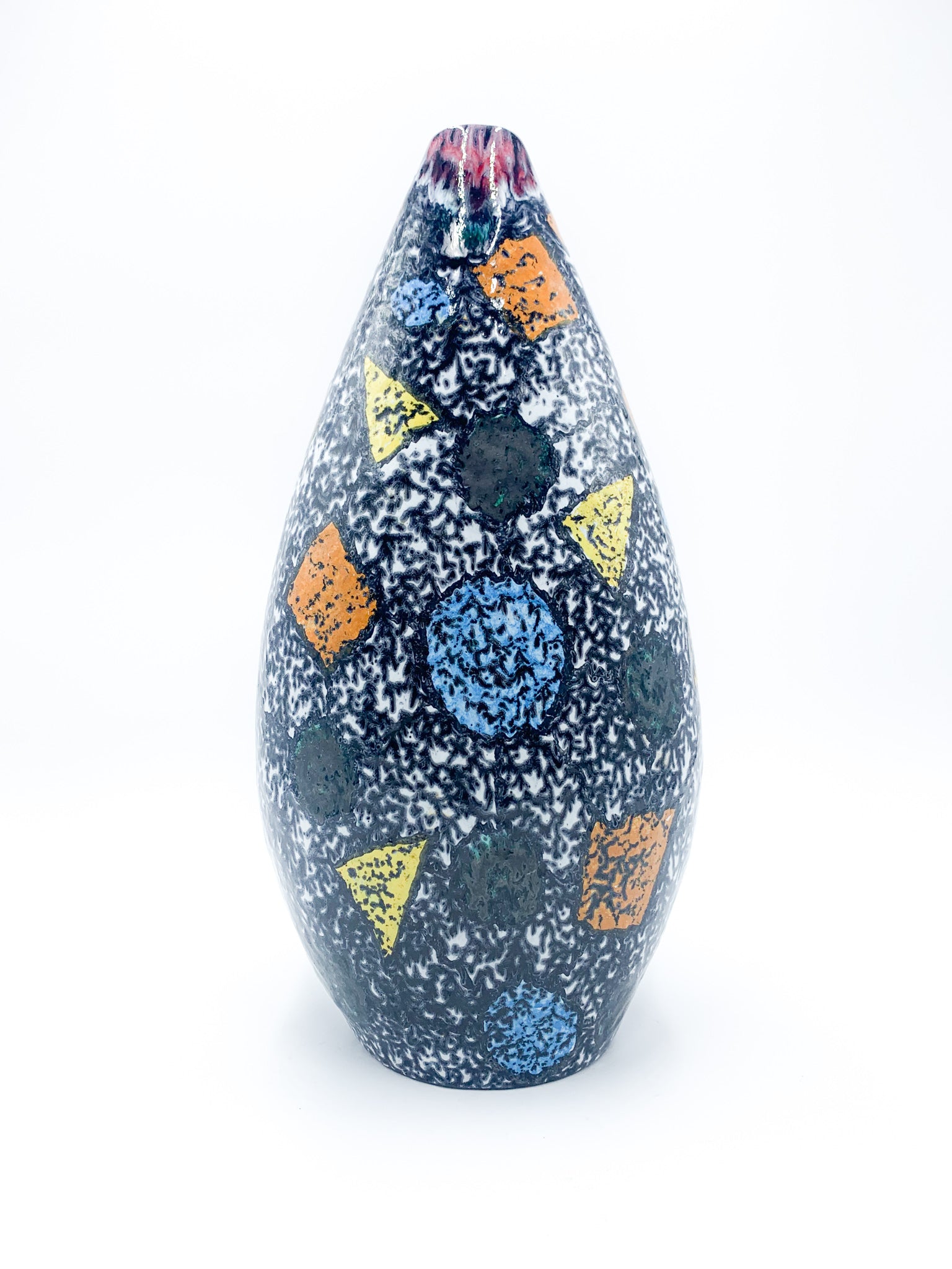 Vaso in Ceramica di Faenza di R. Rossini Anni 70