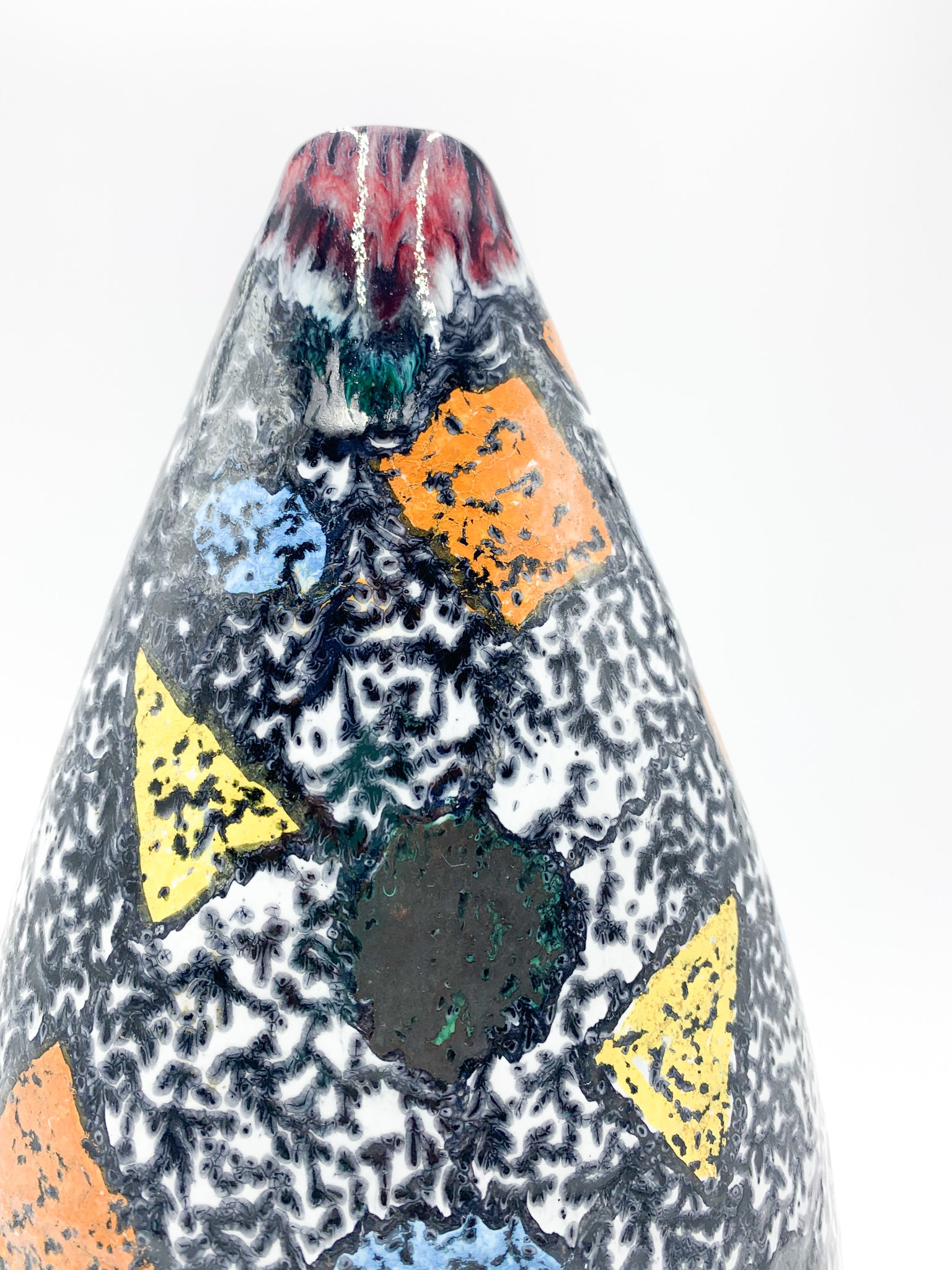 Vaso in Ceramica di Faenza di R. Rossini Anni 70