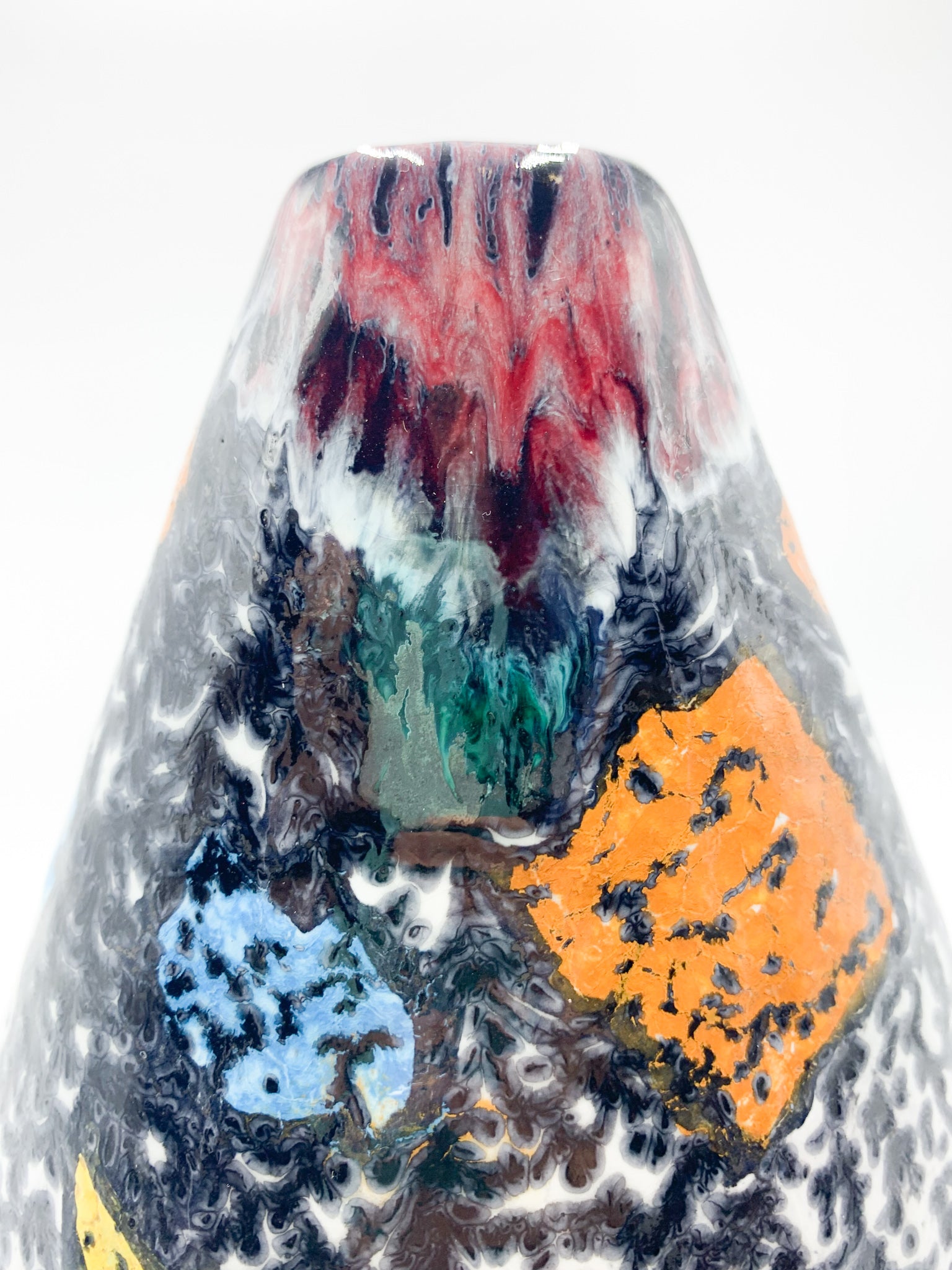 Vaso in Ceramica di Faenza di R. Rossini Anni 70