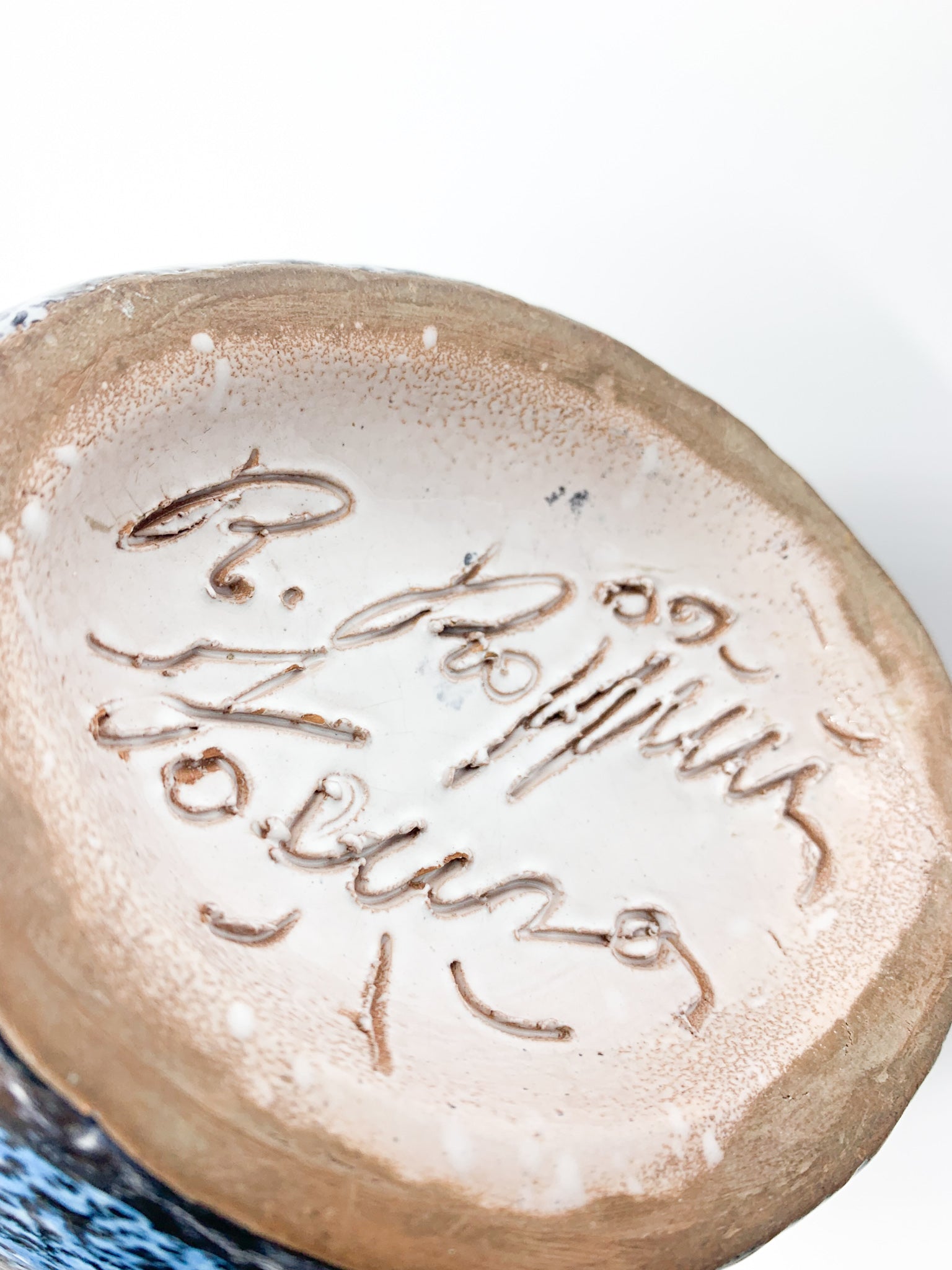 Vaso in Ceramica di Faenza di R. Rossini Anni 70