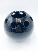 Vaso Multifiore in Cristallo Nero di Mario Cioni