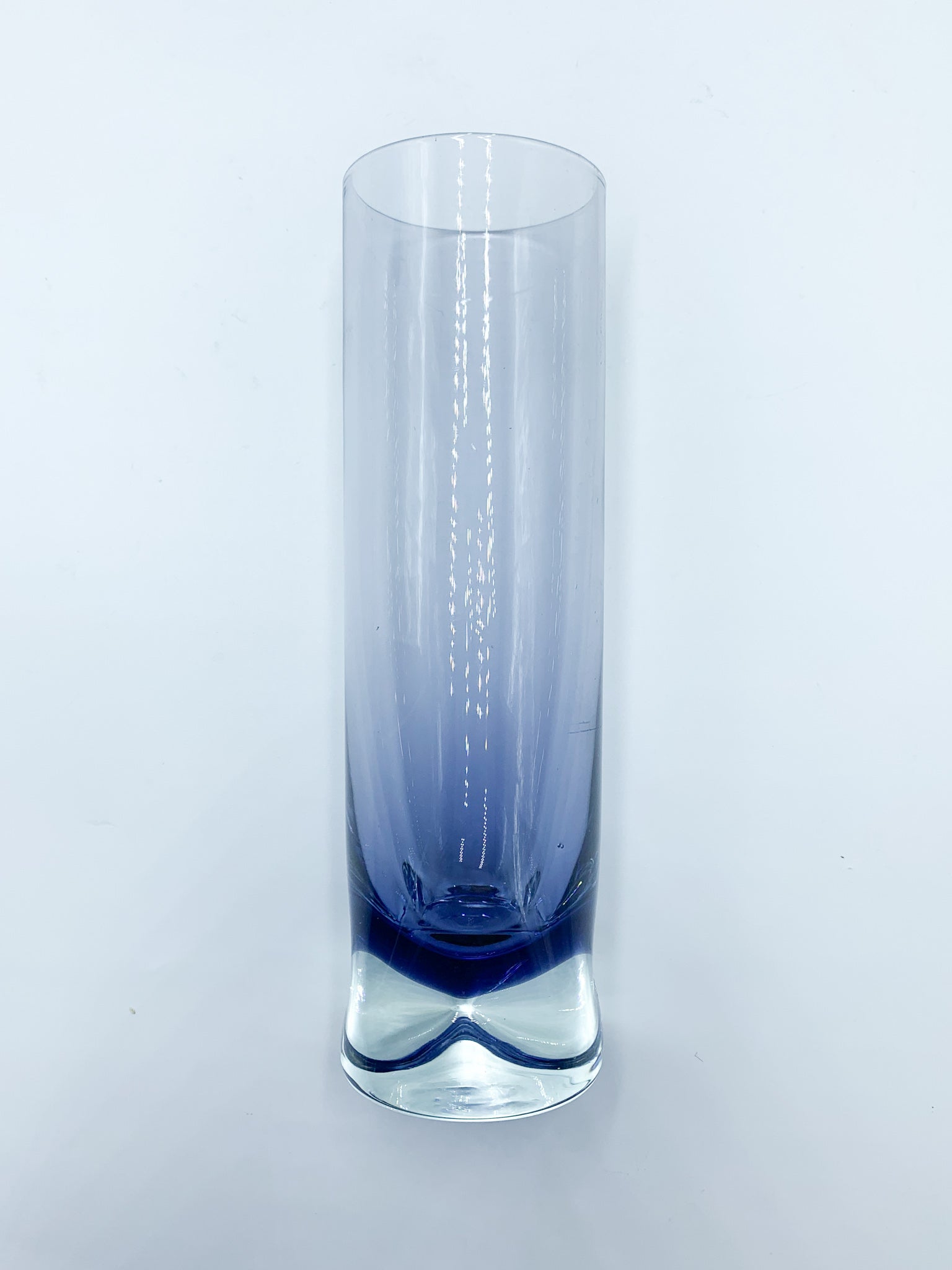 Set of Four Violet Sculpted Glass Drinks 1960s