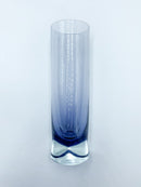 Set da Quattro Bicchieri da Bevanda in Vetro Viola Scolpito Anni 60