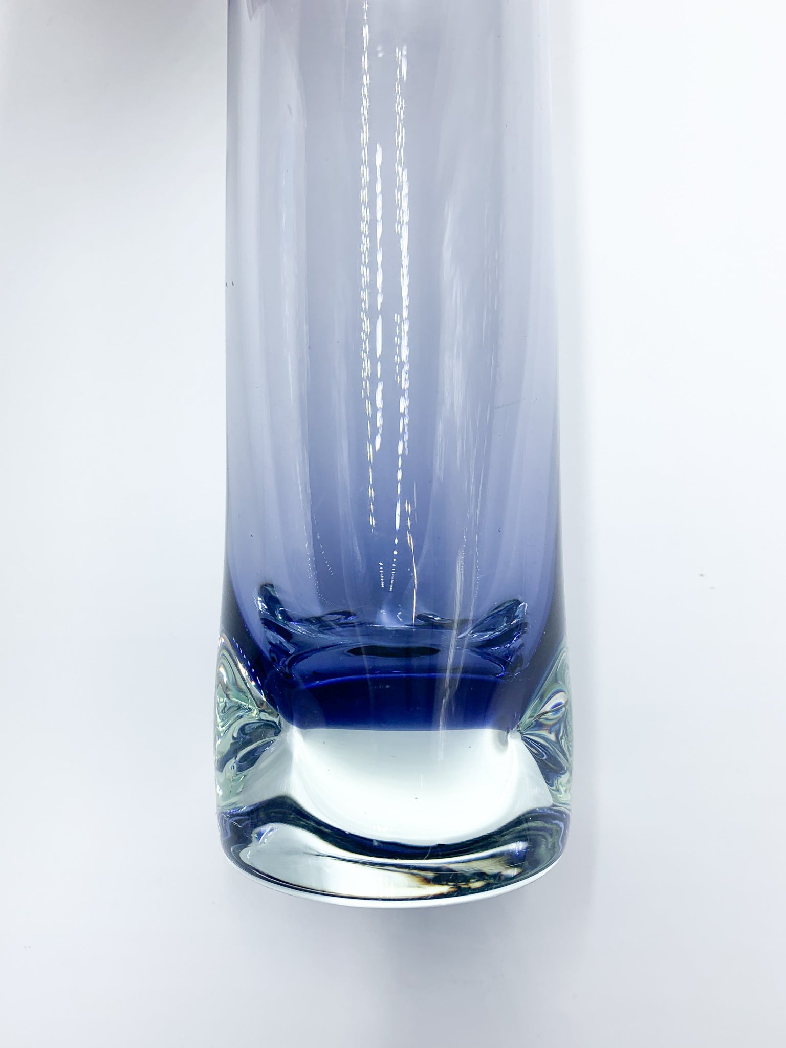 Set of Four Violet Sculpted Glass Drinks 1960s