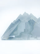 Scultura di Piramide in Vetro di Daum Rh Lauret