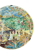 Piatto in Ceramica Giapponese Dipinto a Mano Anni 60