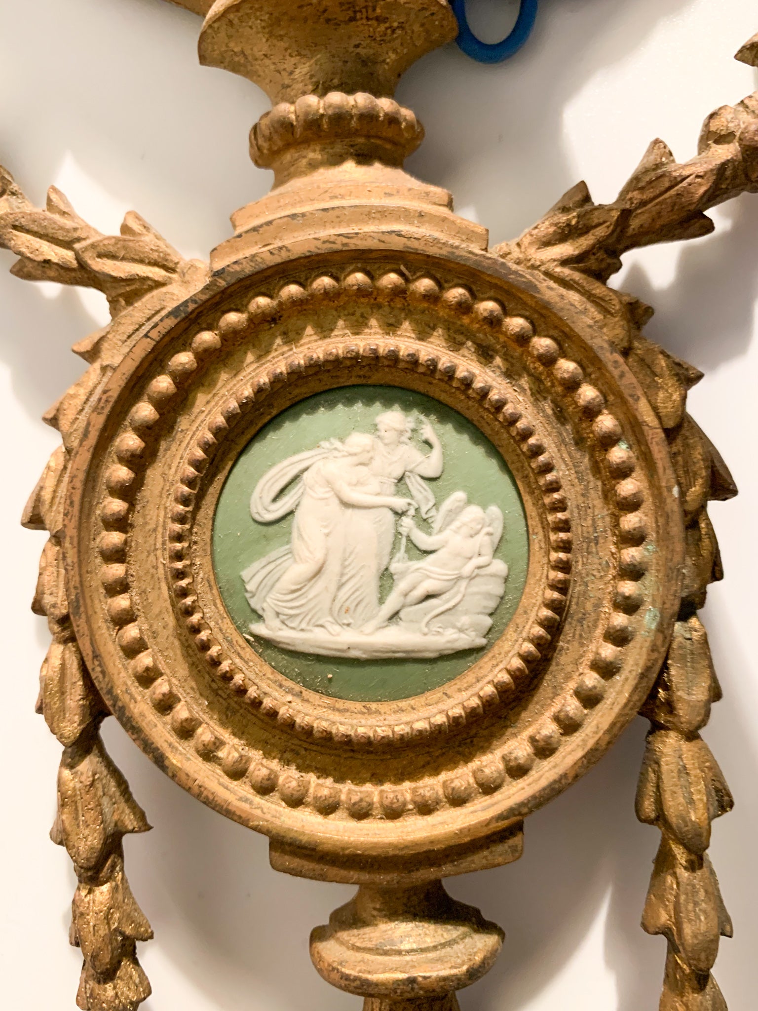 Coppia di Appliques in Bronzo e Camei del 1800