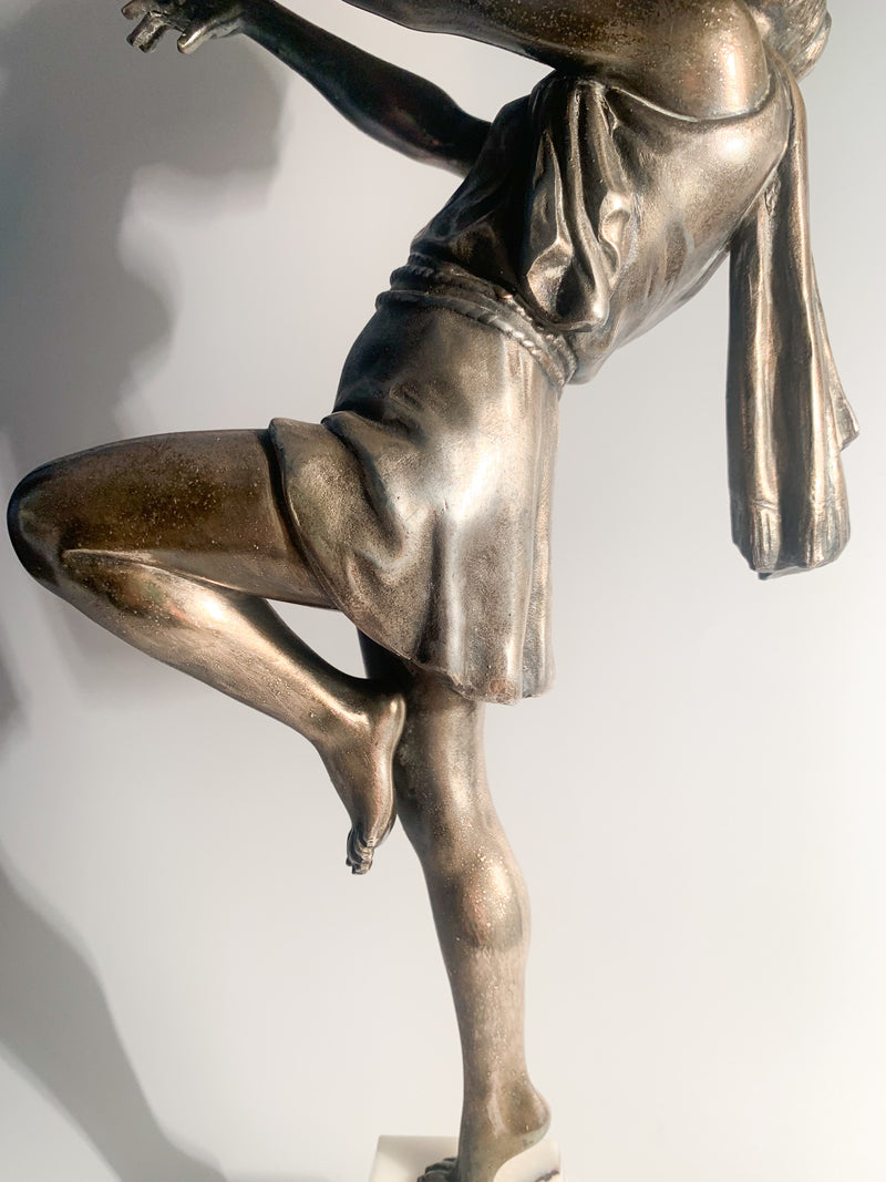 Scultura Decò di Ballerina di Emile Joseph Carlier Anni 30