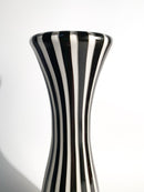 Monofiore Vase in Black and White Murano Glass from the 70s