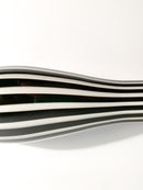 Monofiore Vase in Black and White Murano Glass from the 70s