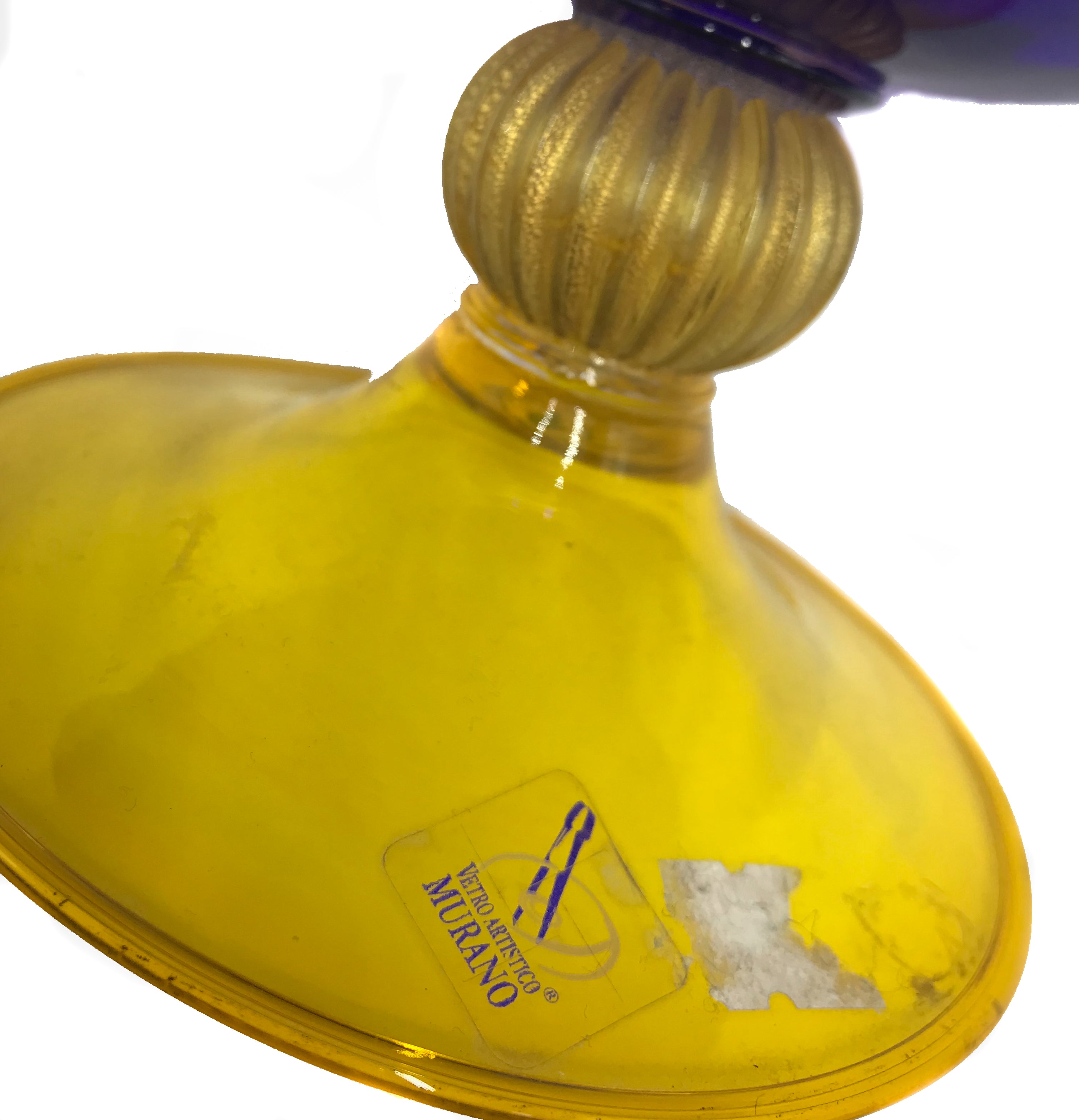 Vaso in Vetro di Murano Blu