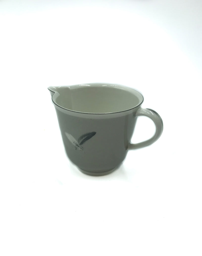 Pair of German Ceramic Cups with Teapot and Milk Jug