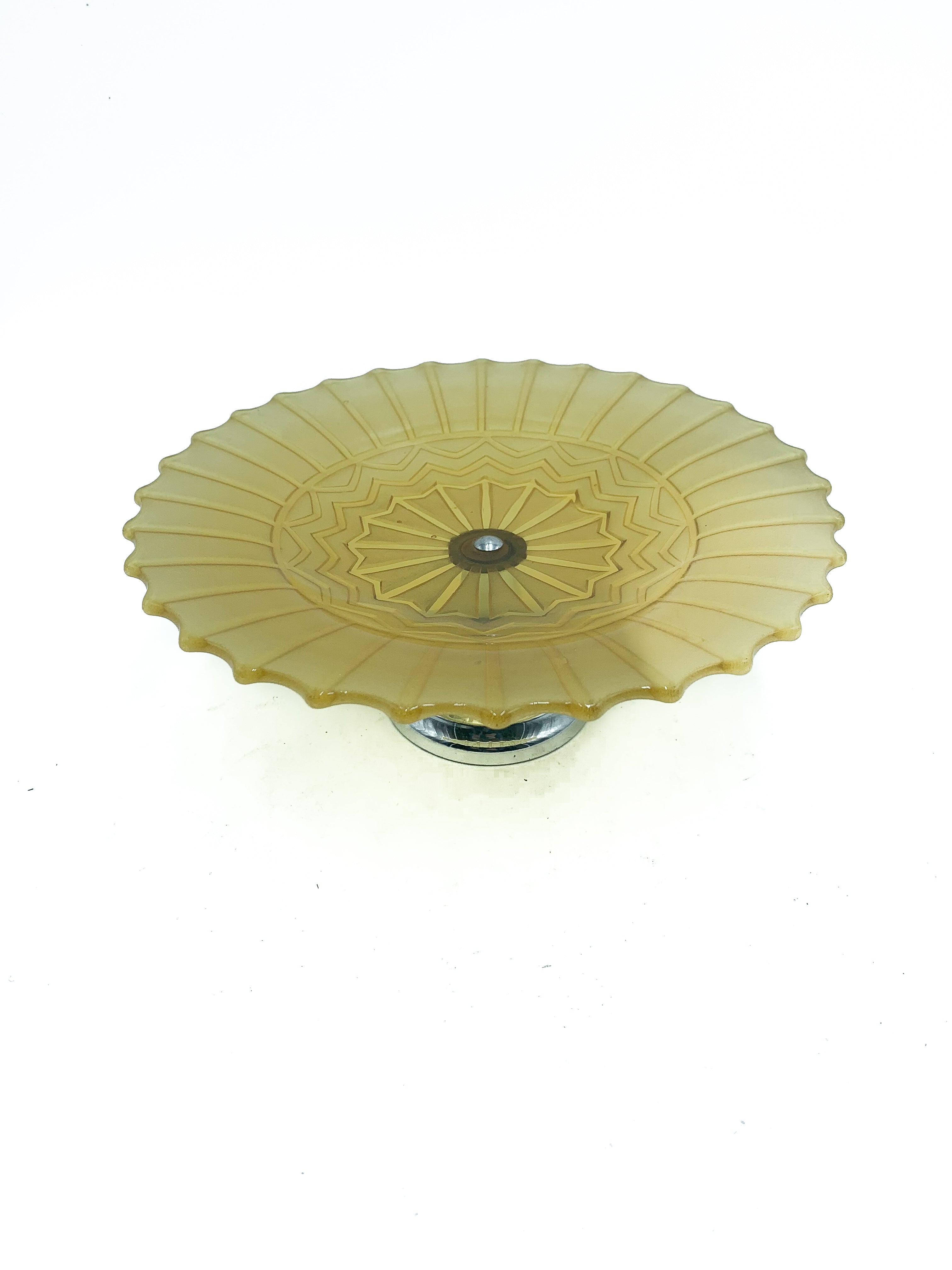 Backsplash in Bohemian Yellow Glass 50s