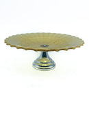 Alzatina in Vetro di Boemia Giallo Anni 50