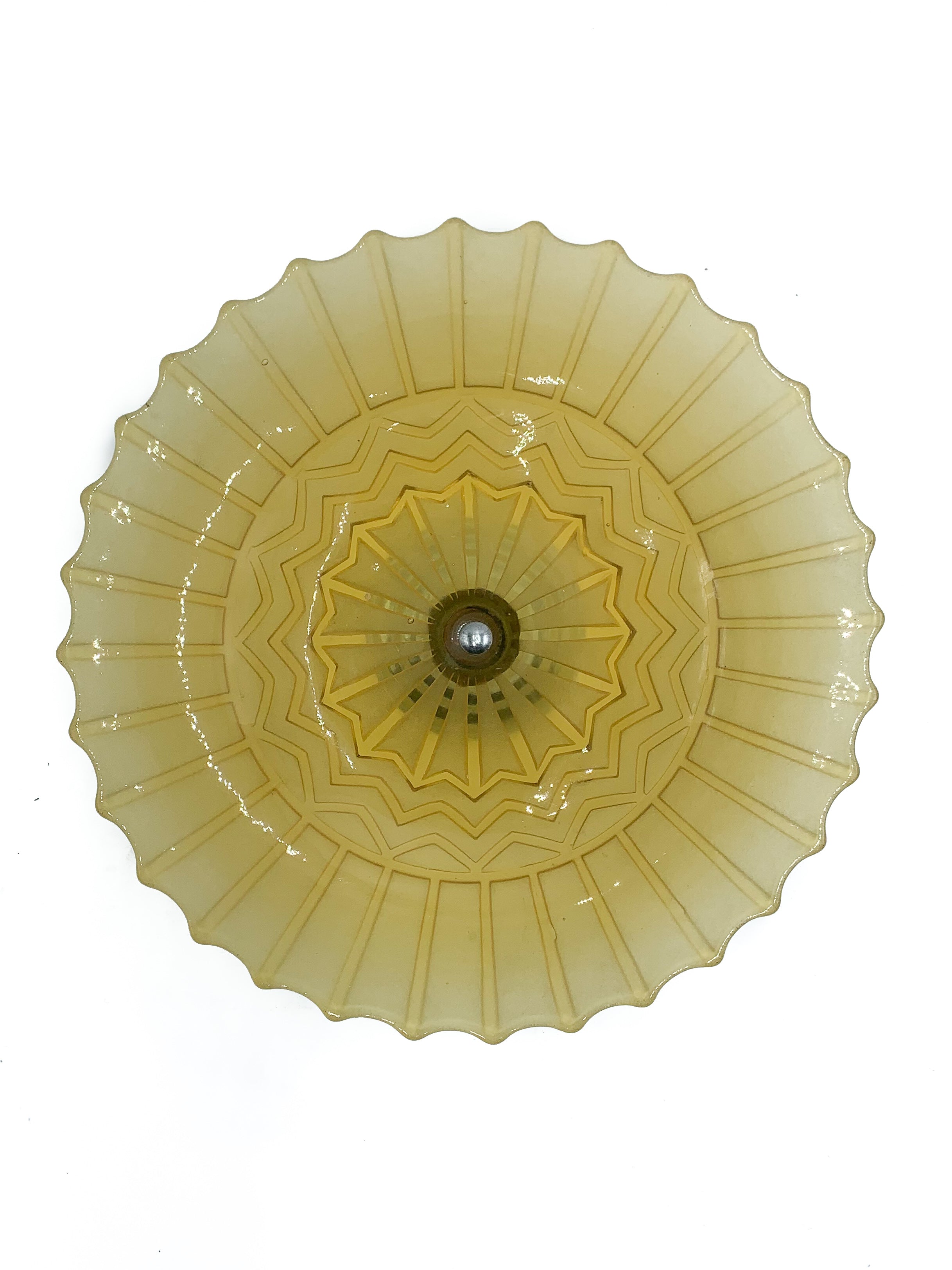 Backsplash in Bohemian Yellow Glass 50s