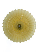 Alzatina in Vetro di Boemia Giallo Anni 50